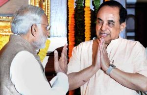 Subramanian Swamy and Narendra Modi