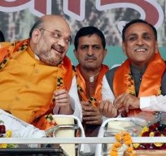 Vijay Rupani Amit Shah Gujarat